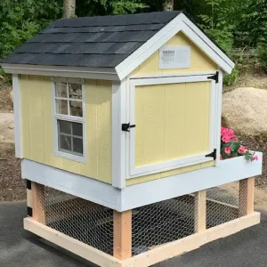 4X5 DIY Garden Chicken Coop PDF Plans
