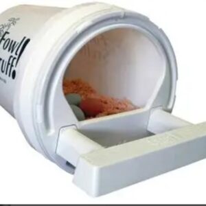 White Cover & Perch – Original Nest Box Cover by Fowl Stuff™