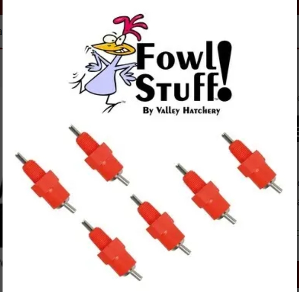 Poultry Waterer Nipples (6 Pack) 1 Poultry Waterer Nipples (6 Pack)